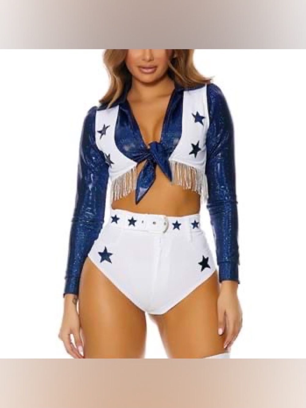 NEW Forplay Women's Seeing Stars Cheerleader Costume Size S/M